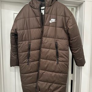 Nike Brown Puffer Coat